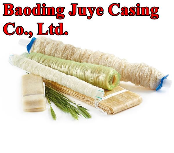 Affichage de Gaines de Porc Naturelles Séchées de Plusieurs Calibres